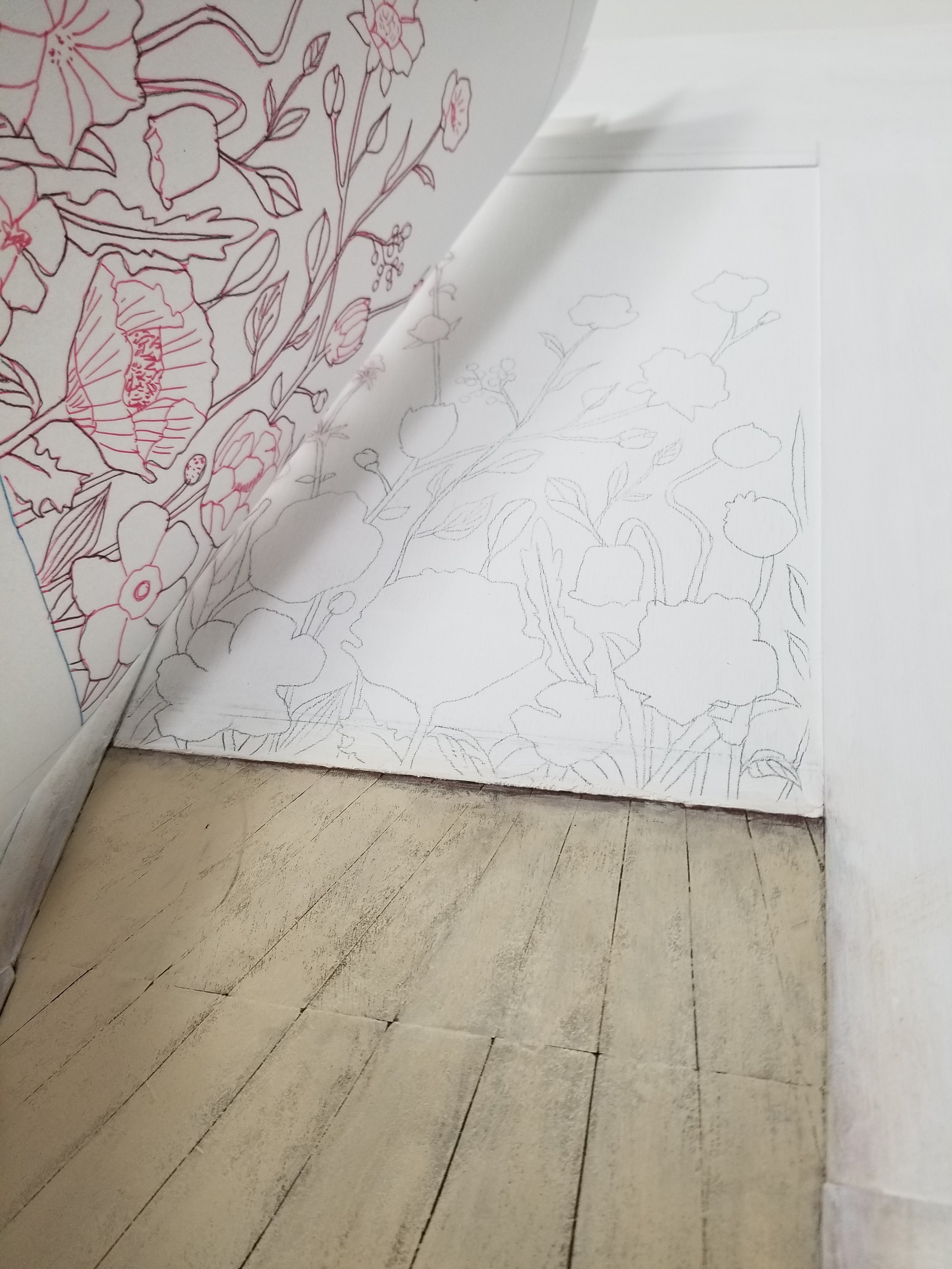 Work Process 1 - Carbon Tracing the Sketch